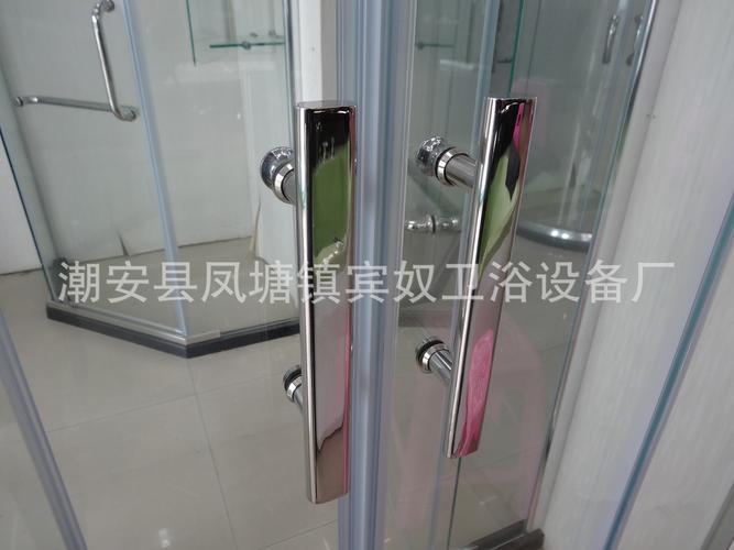381 屏风型淋浴房 一固一活移动门 ce认证钢化玻璃