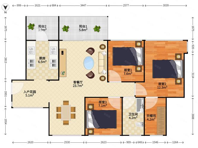 精装小三房 商品房置业优选，出行方便即刻拎包入住